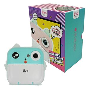 מצלמה  בצבע ורוד מדפיסה מאירה - Livo Instant Print Camera 24067