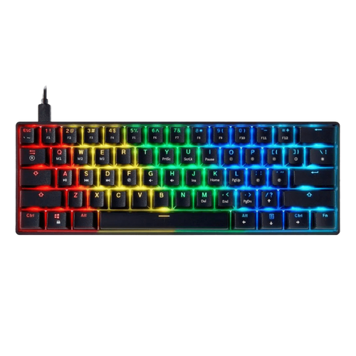 מקלדת מכנית - HK GAMING GK61 BLACK