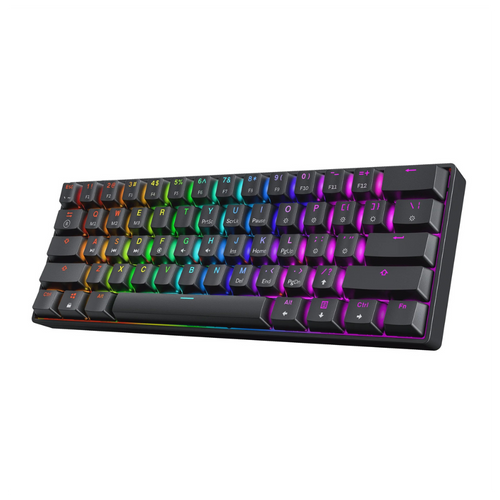 מקלדת מכנית - HK GAMING GK61 BLACK