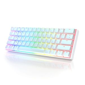 מקלדת מכנית - HK GAMING GK61 WHITE