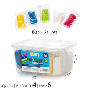 בצק צבעוני  24 יח