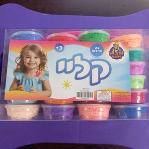 בצק קליי  צבעים 24 יח