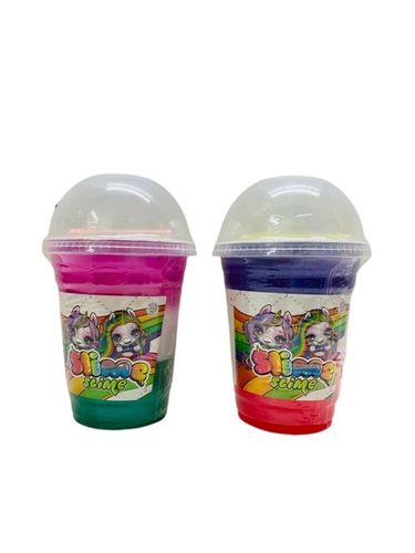 סליים 3 צבעי פופסי בכוס + קש  SLIME 807