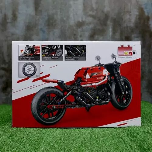 אופנוע קמפינג  566 חלקים להרכבה 1:8 - 30017 COME ALIVE MOTORCYCLE SERIES