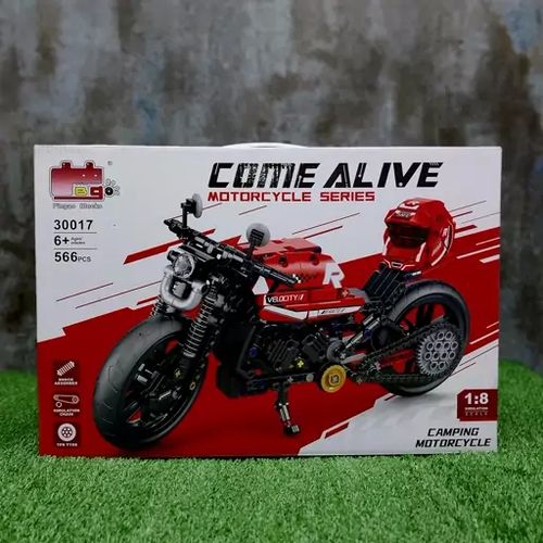 אופנוע קמפינג  566 חלקים להרכבה 1:8 - 30017 COME ALIVE MOTORCYCLE SERIES