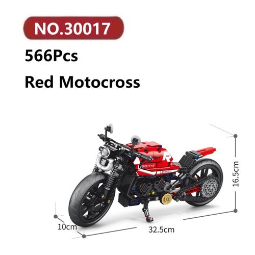 אופנוע קמפינג  566 חלקים להרכבה 1:8 - 30017 COME ALIVE MOTORCYCLE SERIES
