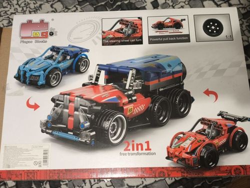 מכונית ספורט  [2 ב 1] 219 חלקים להרכבה - 60037 COME ALIVE BUILOING BLOCK CAR