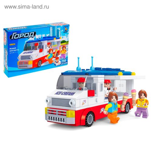 קוביות הרכבה סיטי רכב גלידה 259 חלקים - AUSINI 25504