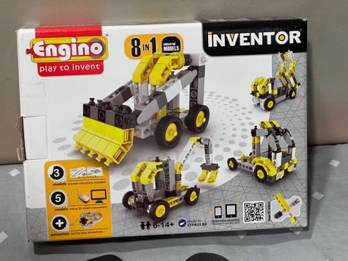 משחק הרכבה אינגינו של רכבים הנדסיים 8-1- ENGINO