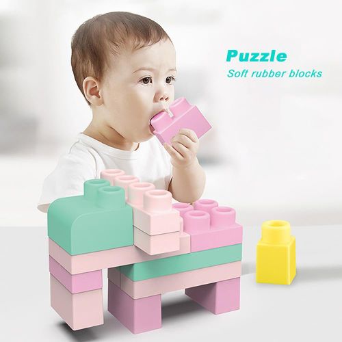 משחק הרכבה לגו רך פלסטיק - BLOCKS