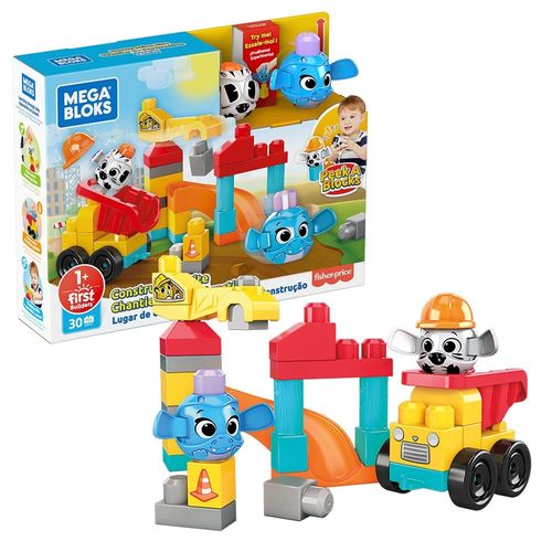 מגה בלוקס - חיות משחקות אתר בניה - MEGA BLOCKS GRV37