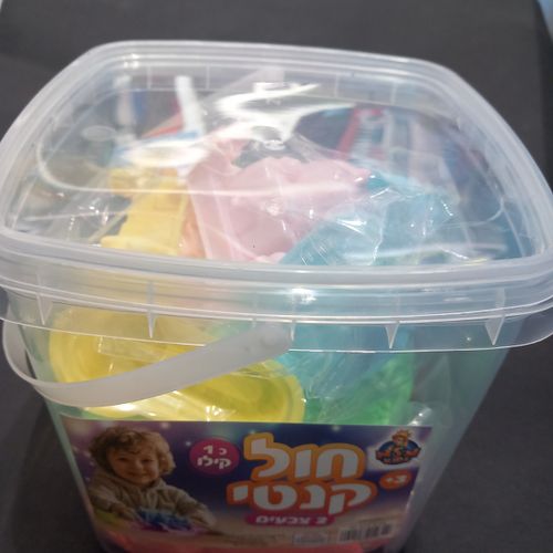 חול קנטי צבעוני  1 קילו  2 צבעים + אביזרים   1272
