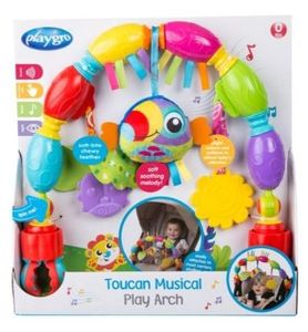 פלייגרו - קשת לעגלה טוקאן מוסיקלי לתינוקות   PLAYGRO