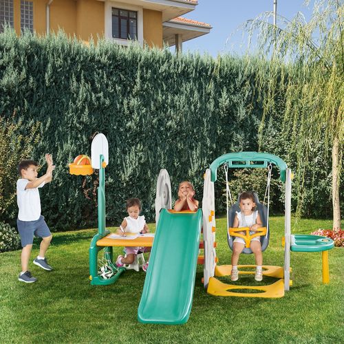 דולו - מתקן פארק משחקים לחצר משולב 7 ב 1 - 2624 DOLU