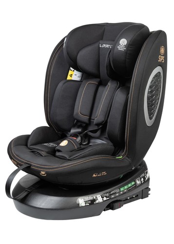 כיסא בטיחות מסתובב משולב בוסטר Protect Plus שחור Sportline