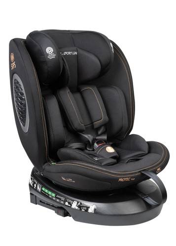 כיסא בטיחות מסתובב משולב בוסטר Protect Plus שחור Sportline