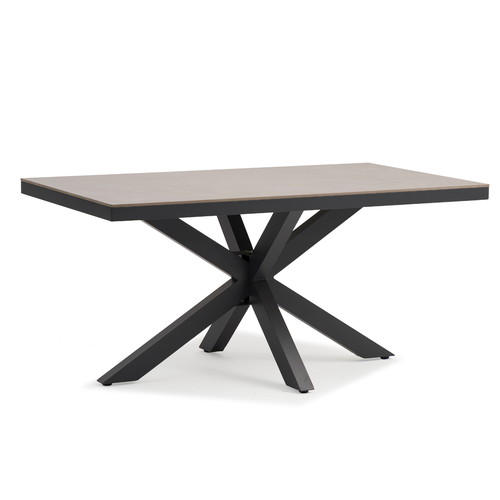 סט פינת אוכל לגינה שולחן אבן +6 כיסאות רומיאו לבן