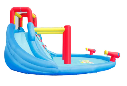 פארק המים המפלים דגם 9678 מבית הפיהופ happyhop אחריות למפוח ולתפרים במתקן 12 חודשים