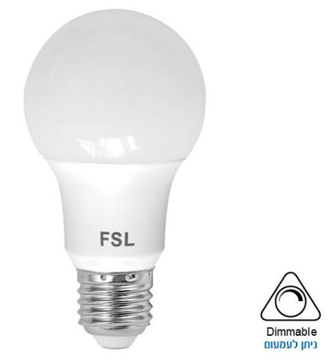 נורת לד ניתנת לעימום A60 ,10W, הברגה E-27 (גדולה) OMEGA
