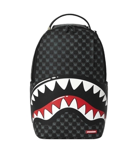 SPRAYGROUND תיק גב מטורף BACKPACK SHARKS IN PARIS WTF BUBBLY BLACK CHECK