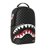SPRAYGROUND תיק גב מטורף  BACKPACK SHARKS IN PARIS WTF BUBBLY BLACK CHECK