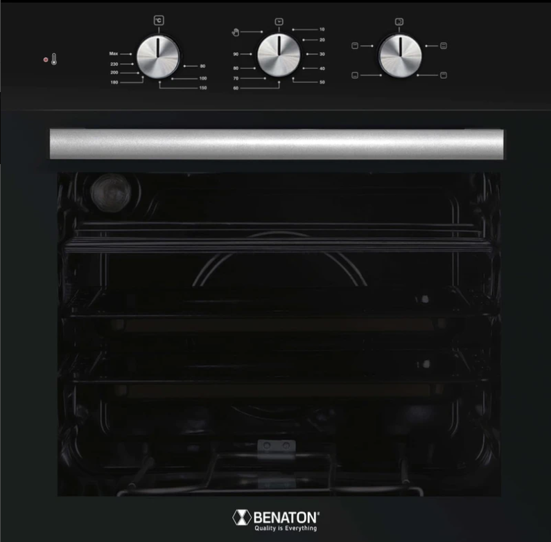תנור בנוי 60 ס"מ BENATON BN-606 BLK צבע שחור