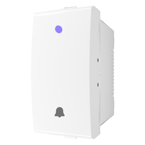 לחצן מואר לד כחול 1 מודול לבן LIPER SWITCH