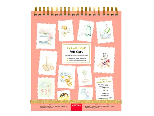Travel book - צביעה בצבעי מים – Self-Care