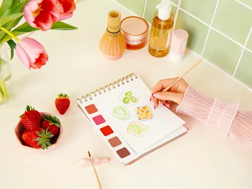 Travel book - צביעה בצבעי מים – Self-Care