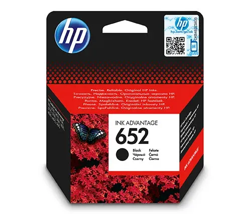 ראש דיו שחור מקורי HP 652 F6V25AE