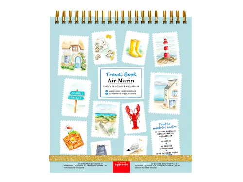Travel book - צביעה בצבעי מים – AIR MARINE
