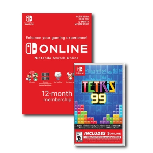Nintendo Switch 12 Months Online + Tetris