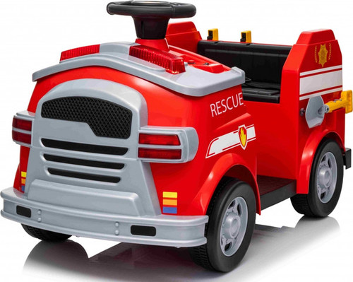 כבאית ממונעת 12V עם אפקטים, אורות ואביזרי משחק