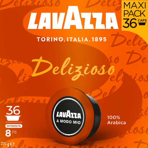 36 קפסולות לוואצה אמודו מיו Lavazza A Modo Mio Delizioso