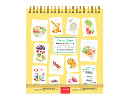 Travel book - צביעה בצבעי מים – MARKET