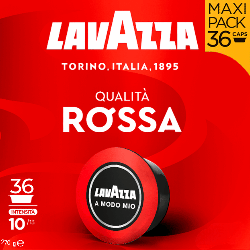 36 קפסולות לוואצה אמודו מיו Lavazza A Modo Mio Qualità Rossa