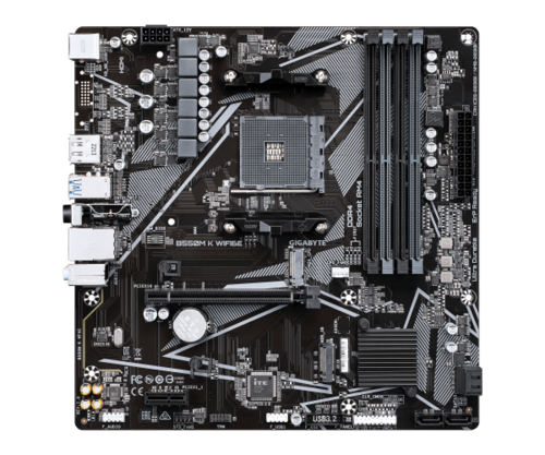 לוח אם | Gigabyte B550M K WF6E | AM4 | Micro-AtX | DDR4