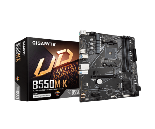 לוח אם | Gigabyte B550M K | DDR4 for AMD | AM4 | DP | HDMI | Micro-Atx