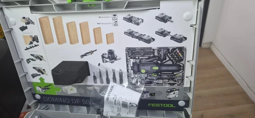 דומינו חשמלי FESTOOL DF 500 420W כולל סט אביזרים אביזרים מלא