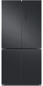 מקרר 4 דלתות בומפני Bompani BO590BX-ICE שחור מט כולל יצרן קרח בומפאני