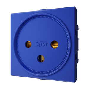 שקע כח ישראלי 2 מודול כחול LIPER SWITCH