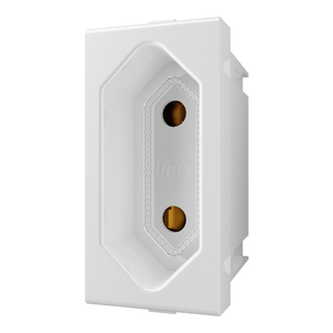 שקע דו פיני 1 מודול לבן LIPER SWITCH