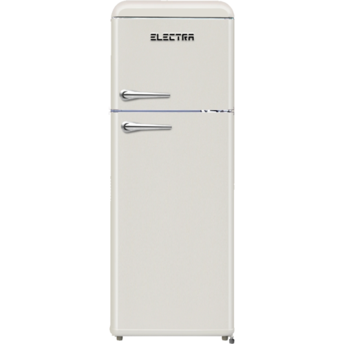 מקרר מקפיא עליון רטרו - נפח 208 ליטר - Electra - דגם ELR210C - גימור קרם