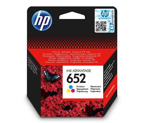ראש דיו למדפסת 652 צבעוני מקורי HP 652 F6V24AE