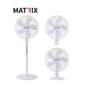 מאוורר 3 ב 1 50W קוטר "16 צבע לבן MATRIX
