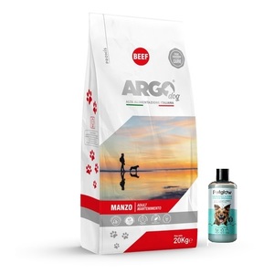 ארגו ARGO מזון לכלבים בטעם בקר 20 ק"ג +  שמפו מתנה!