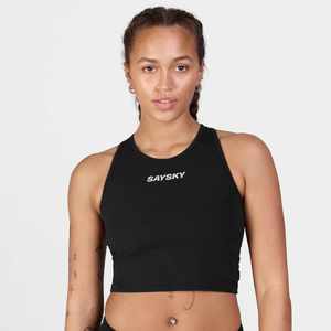 גופיית נשים Flow Race Crop Top BLACK