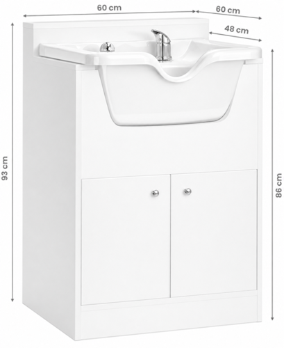 PH-206W כיור חפיפה מקצועי