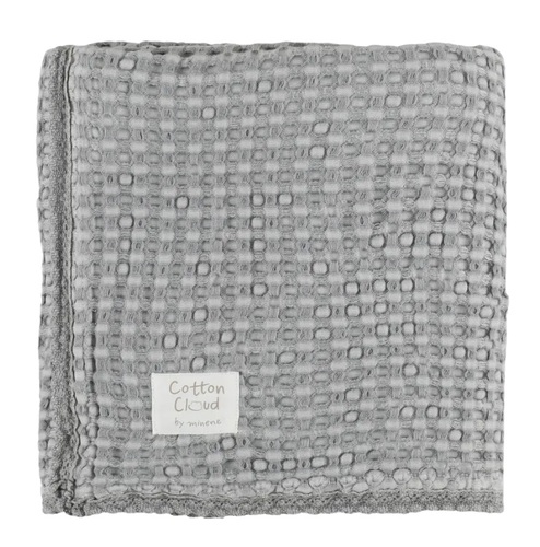 שמיכת פיקה גדולה 150/100 קולקציית Cotton Cloud בצבע כחול מיננה