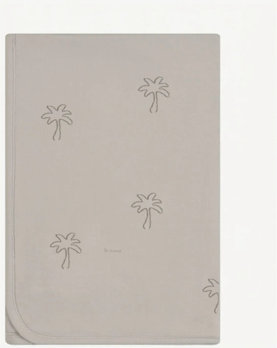שמיכת ג'רסי גדולה 115/85 Cotton Cloud מיננה צבע אבן